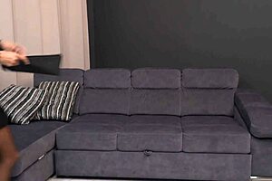 squirting milf secretary moans with cum mouthful