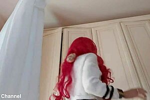 is this indian busty step mom masturbating her tight hairy pussy, horny and beaver-like?