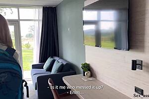 dont even try to put it inside, naive stepmom gets first anal creampie from manipulative stepson 😏