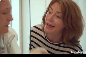 louise meritz in ditte louise s01e01 2015 performs blowjob and handjob topless