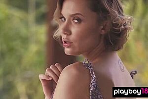 Glamorous Russian Blonde Milf Poses Nude Outdoors