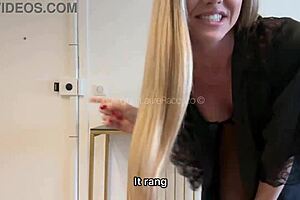 did you see me getting pounded doggystyle by the delivery guy?