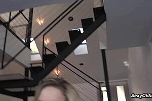 Blonde milf with big ass and tits gets hardcore fingering and fucking.