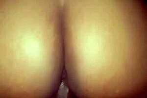 friends enjoy a fun doggy style game in the bedroom.