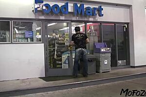 Wow, this slim amateur gets her first facial from daddy's big cock! 😍 So sloppy and intense