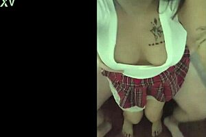 Big tits Asian babysitter bounces on hard cock