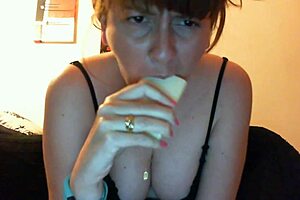 Nicoletta's Solo Mouth Soap Fetish Exploration in Private Room