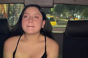 mature latina fucks driver in car