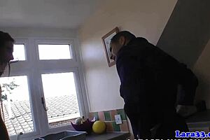 English milf getting her pipe fitted by cheeky plumber?