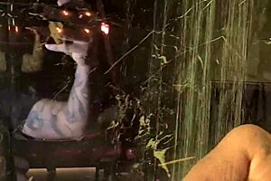 blonde wife with hot pussy fucks behind scenes?