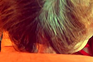 granny velma dinkley solves the cocksucking cum mystery in her open bathrobe costume