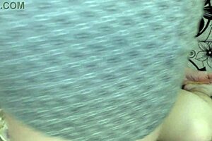 Freeuse milf bends over for stepson to lick her pussy