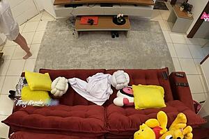 She controls his monster cock with rough handjob