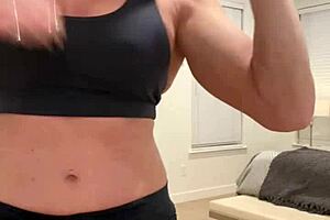 Muscle Flexing Housewife Solo