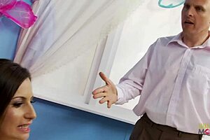 I watched lesbians fucking with dildo, then i spanked their big tits and asses