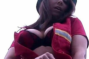 Slut milf with great tits enjoys passionate sex