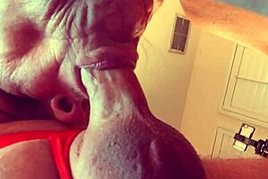 granny velma dinkley solves the cocksucking cum mystery in her open bathrobe costume