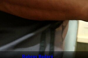 Milf in red sheer begs for monster cock anal. Bent over for doggystyle blowjob.