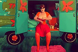 Granny Velma Dinkley gives spectacular blowjob and swallows cum 😋