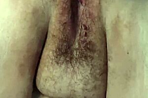 Fat Hairy Pussy Gets Fist Fucked in Closeup Action