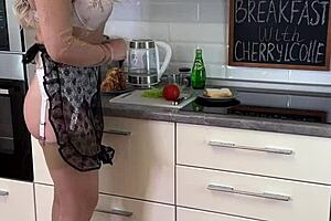 breakfast with cherrylcolle featuring sexy solo in stockings