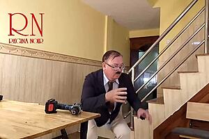 Cheating housewife fucks plumber