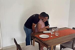 Romantic Dinner Turns Into Steamy Kitchen Sex With Latina Milf Part 1