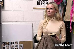 Housewife Cougar Caught Masturbating With Stolen Dildos In The Office.