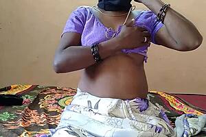 see this girl sliding a vibrator into her pussy on bed, so wild!