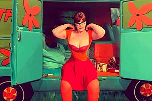 Granny Velma Dinkley gives spectacular blowjob and swallows cum 😋