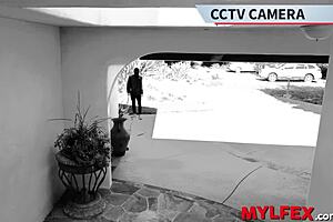 This fat ass milf reporter gets fucked doggystyle by detective and burglar