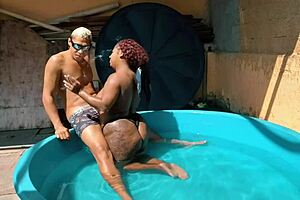 Sit on my dick in the pool!