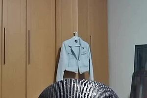 Hot South African babe strips naked on webcam, shows sexy body ready for teen student POV 😏