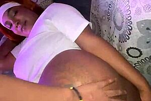 Petite Girl With Tight Pussy Loves Taking Big Dick From Curly Black Mexican Teen