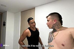 a man observes his neighbor interacting with his wife