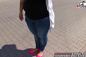 Deutsche Dicke Frau Abgeschleppt Auf Der Straße Für Taschengeld