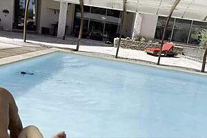 Group Gathering at the Pool