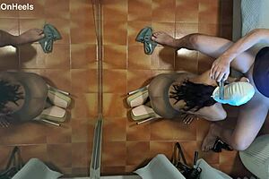 Preview - Milf In Pantyhose And High Heels Gives Blowjob On Knees With Cum Swallowing