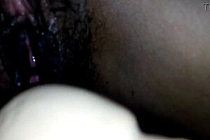 latina brunette says, 'bond with me in roleplay' as boyfriend in girl clothes uses big dildo