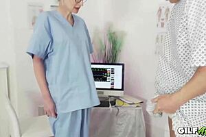 Gilf Nurse Takes a Creamy Load at Hospital. She's Hooked!