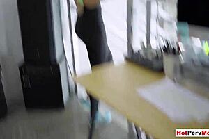 Almost got caught fucking russian milf stepmom in POV blowjob 😏