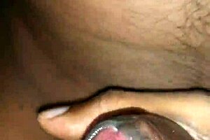 this horny couple gets wild with big black cock and femdom handjob leading to cum 😈