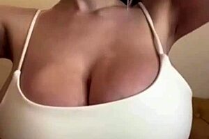 What is the stepmother with big milky tits doing with her teen stepdaughter? She masturbates and fucks.