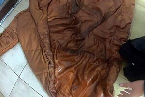 milfycalla shares a messy scene with pee and cum