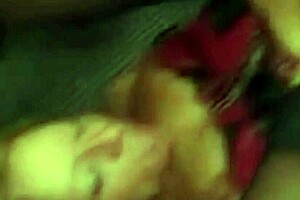 sexy old women in hardcore threesome fuck at party