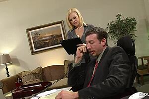 big tits secretary codi seduces boss