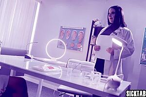 Petite Latina babe does WEIRD EXPERIMENT with BUST MILF sucking monster cock