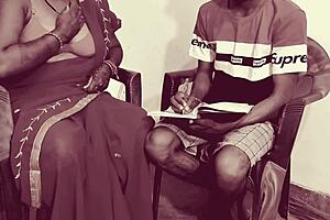 hot indian teacher teaches kama sutra to student with big ass fucking and orgasm