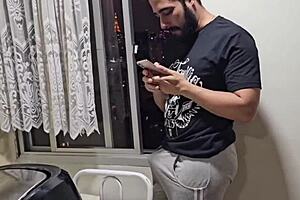 married woman got horny and called me for cock. blonde athletic milf in lingerie.