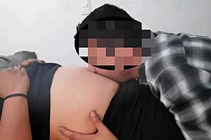 milf girl belly button licking leads to orgasm